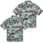 san-antonio-spurs-hawaiian-shirt-flamingo-retreat-silver-best-selling.webp