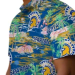san-jose-state-spartans-hawaiian-shirt-flamingo-retreat-blue-best-selling.webp