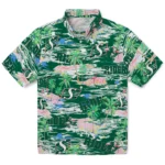 saskatchewan-roughriders-hawaiian-shirt-flamingo-retreat-green-best-selling.webp