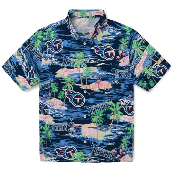 Tennessee Titans Hawaiian Shirt - Flamingo Retreat