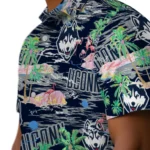 uconn-huskies-hawaiian-shirt-flamingo-retreat-blue-best-selling.webp
