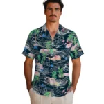 utah-state-aggies-hawaiian-shirt-flamingo-retreat-navy-best-selling.webp
