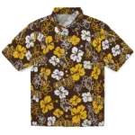 wyoming-cowboys-hawaiian-shirt-hibiscus-bloom-brown-best-selling.webp