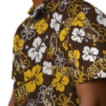 wyoming-cowboys-hawaiian-shirt-hibiscus-bloom-brown-best-selling.webp