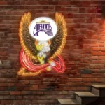 Abita Neon Sign Bespoke Logo Custom American Eagle 1
