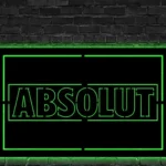 Absolut Vodka Metal Sign Flavors 1