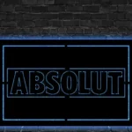 Absolut Vodka Metal Sign Flavors 1