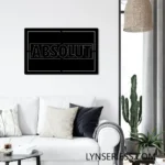 Absolut Vodka Metal Sign Flavors 1