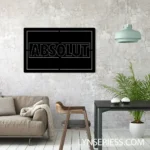Absolut Vodka Metal Sign Flavors 1