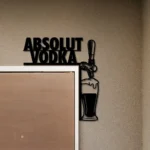Absolut Vodka Metal Sign Tap Handle 1