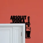 Absolut Vodka Metal Sign Tap Handle 1