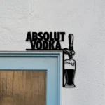 Absolut Vodka Metal Sign Tap Handle 1