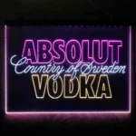Absolut Vodka Neon Sign Artistic 3 Color 1