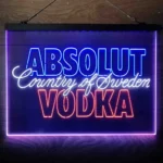 Absolut Vodka Neon Sign Artistic 3 Color 1