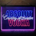 Absolut Vodka Neon Sign Artistic 3 Color 1