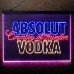 Absolut Vodka Neon Sign Artistic 3 Color 1