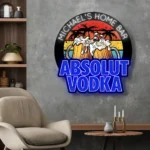Absolut Vodka Neon Sign Custom Beer Mugs Foam 1