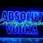 Absolut Vodka Neon Sign Logo 1