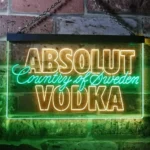 Absolut Vodka Neon Sign Logo 1