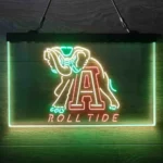 Alabama Crimson Tide Neon Sign 3 Color 1