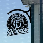 Alfa Romeo Metal Sign Bespoke Logo Metal Hanging Sign Car Garage Decor 1