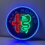 Alfa Romeo Neon Sign Logo 1