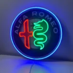Alfa Romeo Neon Sign Logo 1