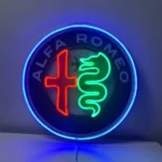 Alfa Romeo Neon Sign Logo 1
