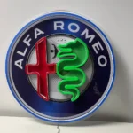 Alfa Romeo Neon Sign Logo 1