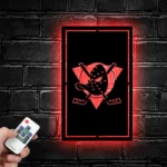 Anaheim Ducks Metal Sign Penguin Puck Mark 1