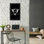 Anaheim Ducks Metal Sign Penguin Puck Mark 1