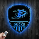 Anaheim Ducks Metal Sign Shield Shape 1