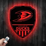 Anaheim Ducks Metal Sign Shield Shape 1