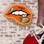 Anaheim Ducks Neon Sign Dripping Lips 1