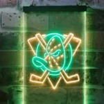 Anaheim Ducks Neon Sign Hockey Puck Icon 1