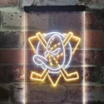 Anaheim Ducks Neon Sign Hockey Puck Icon 1