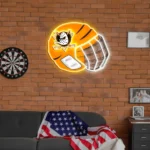 Anaheim Ducks Neon Sign Nhl Hockey Helmet Acrylic Led 1