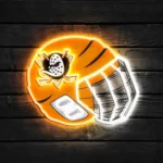 Anaheim Ducks Neon Sign Nhl Hockey Helmet Acrylic Led 1