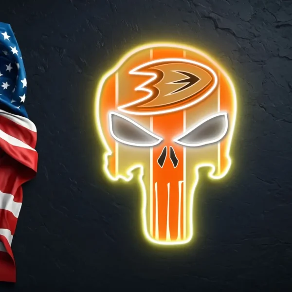 Anaheim Ducks Neon Sign The Punisher 2