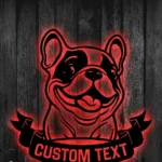 Animals Pets Metal Sign Artistic French Bulldog 1