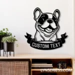 Animals Pets Metal Sign Artistic French Bulldog 1