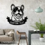 Animals Pets Metal Sign Artistic French Bulldog 1
