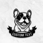 Animals Pets Metal Sign Artistic French Bulldog 1