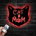 Animals Pets Metal Sign Cat And Mom 1