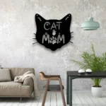 Animals Pets Metal Sign Cat And Mom 1