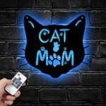 Animals Pets Metal Sign Cat And Mom 1