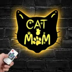 Animals Pets Metal Sign Cat And Mom 1