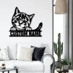 Animals Pets Metal Sign Charming Cat 1