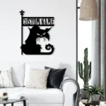 Animals Pets Metal Sign Custom Angry Cat 1