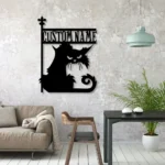 Animals Pets Metal Sign Custom Angry Cat 1